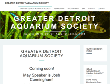Tablet Screenshot of greaterdetroitaquariumsociety.org